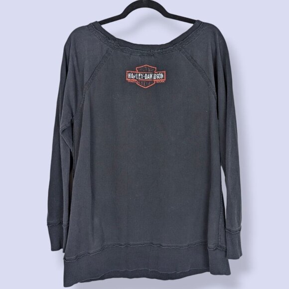 Harley Davidson Scoop Neck Sweater - Picture 2 of 5